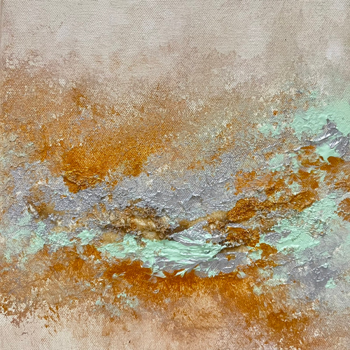 我*2様 抽象画 ゴールドフレーム KanademonoAbstractART-