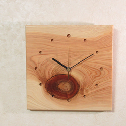 3月の誕生木《桧》木製時計（掛け時計）81 1枚目の画像