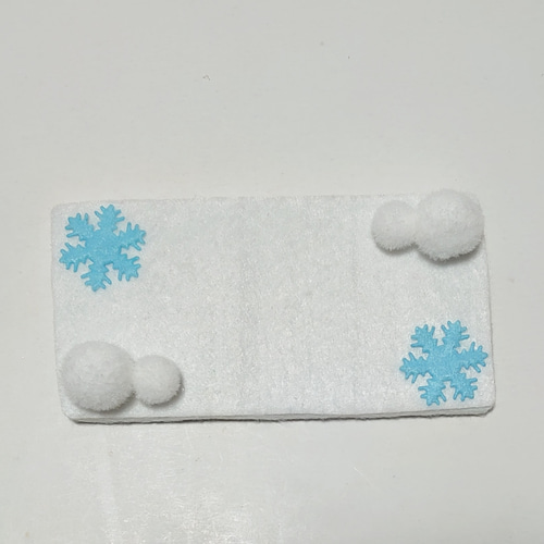 ↟⍋ポンポンXmas⍋↟*雪だるまと雪うさぎ☃❆.*【赤】 その他