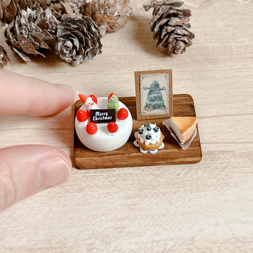 ミニチュアクリスマス ケーキセット✩.*˚littlepear その他置物 little