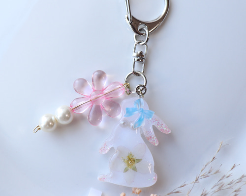 【桜とうさぎ】レジンヘアゴム　ブローチ　ペンダント　うさぎ　桜　～12/25 桜とうさぎ】レジンヘアゴム ブローチ ペンダント うさぎ 桜