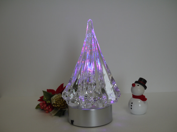 【早鳥優惠】玻璃聖誕樹燈和禮物 第1張的照片