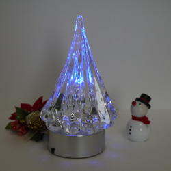【早割】ガラスのクリスマスツリー　ライト・プレゼント 3枚目の画像