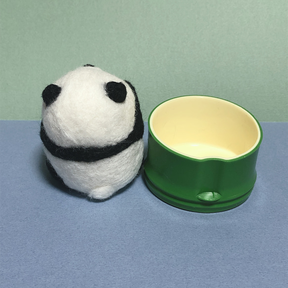 ◆竹中パンダ　子パンダ　【羊毛フェルト人形】2 5枚目の画像