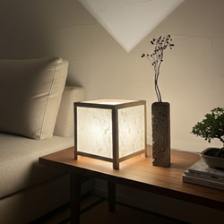 SHIKAKU 行燈（手漉き和紙仕様)/SHIKAKU ANDON(tesukiwashi) スタンド