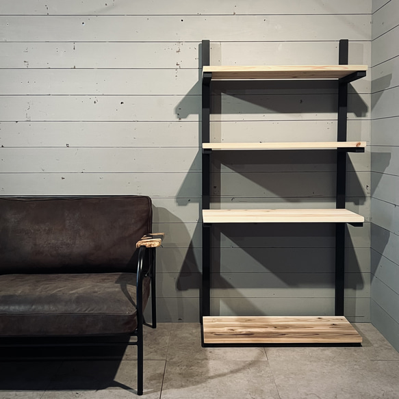 シェルフ　飾り棚　収納　賃貸　アイアンシェルフ 