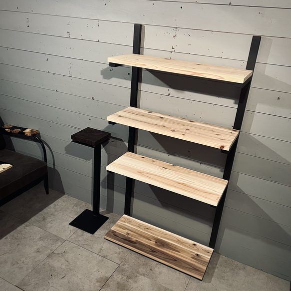 シェルフ　飾り棚　収納　賃貸　アイアンシェルフ 