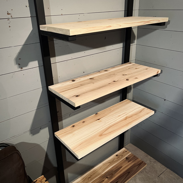 シェルフ　飾り棚　収納　賃貸　アイアンシェルフ 