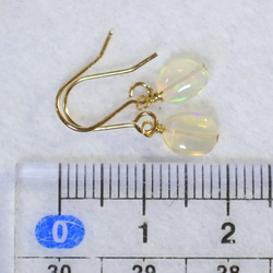 (1 件) 金鈦耳環，珍貴蛋白石 第6張的照片