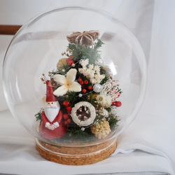 ガラスの中のクリスマスツリー christmas glass dome 3枚目の画像