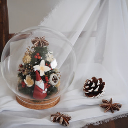 ガラスの中のクリスマスツリー christmas glass dome 6枚目の画像