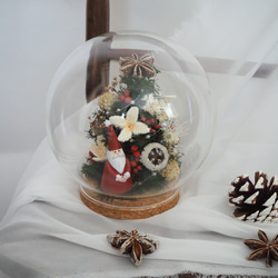 ガラスの中のクリスマスツリー christmas glass dome 4枚目の画像