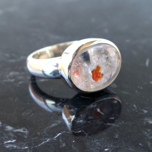 リモナイトインクォーツ SV925 リング Limonite in quartz ring 4枚目の画像