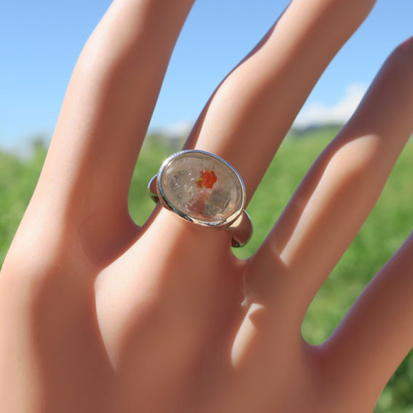 リモナイトインクォーツ SV925 リング Limonite in quartz ring 7枚目の画像