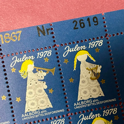 x‘mas sealのartmuseum　Denmark　stamp 1枚目の画像
