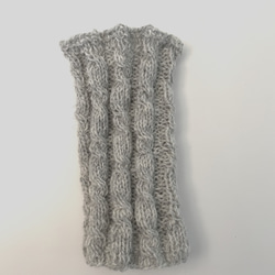 ラトビア産毛糸で暖か⌘ウール100%のレッグウォーマー⌘ 4枚目の画像