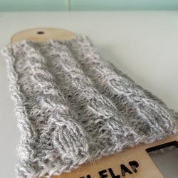 ラトビア産毛糸で暖か⌘ウール100%のレッグウォーマー⌘ 2枚目の画像