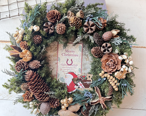 クリスマスリース プリザーブドフラワー le repos d'un ange 通販