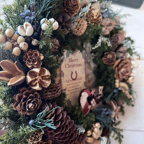 クリスマスリース プリザーブドフラワー le repos d'un ange 通販