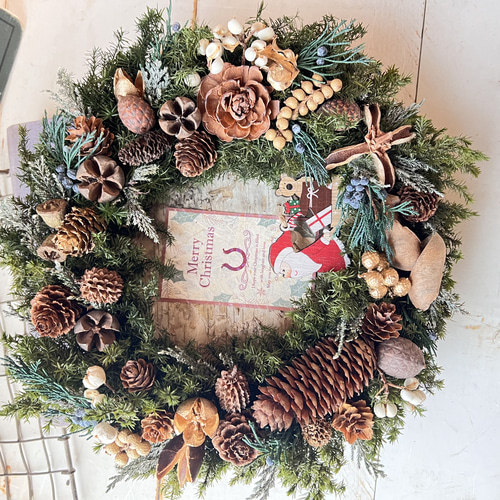 クリスマスリース プリザーブドフラワー le repos d'un ange 通販