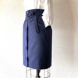 《受注製作》後ろスリット付きタイトスカート 4枚目の画像