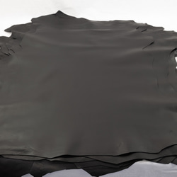 アレックラム ソフト ブラック 大判 - Arec Lamb Soft - 子羊革 天然皮革 Leather 黒 1枚目の画像