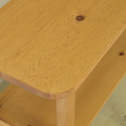 コンソールテーブル003 60×75×27 送料無料　無垢丸脚テーパード玄関モミの木 7枚目の画像