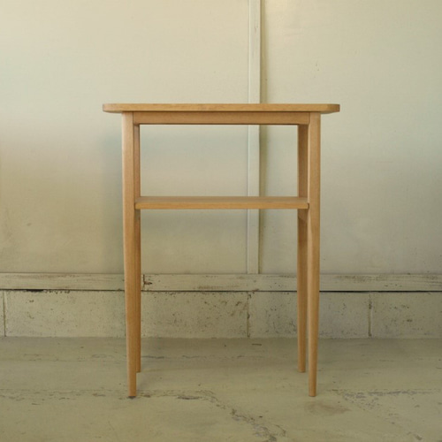 コンソールテーブル003 60×75×27 送料無料 無垢丸脚テーパード