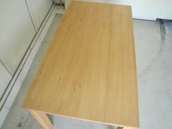 コンソールテーブル003 60×75×27 送料無料　無垢丸脚テーパード玄関モミの木 10枚目の画像