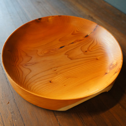 【木　皿　木製　食器　カレー皿】＃173　イチイ 1枚目の画像