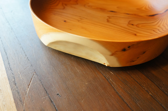 【木　皿　木製　食器　カレー皿】＃173　イチイ 3枚目の画像