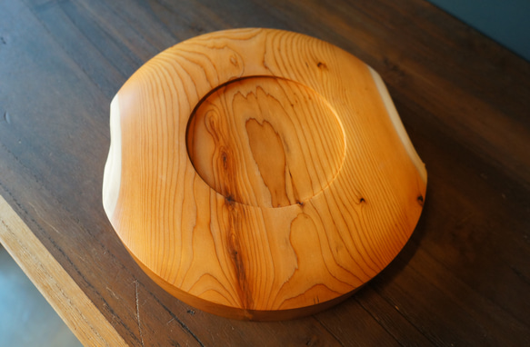【木　皿　木製　食器　カレー皿】＃173　イチイ 7枚目の画像