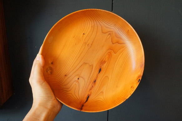 【木　皿　木製　食器　カレー皿】＃173　イチイ 6枚目の画像