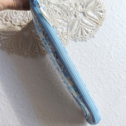 筆盒 細長牙刷盒 L 型拉鍊透明袋 Michelle Liberty 層壓板 ♡ 小花圖案 第5張的照片