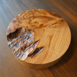 【木　皿　木製　食器　カレー皿】＃175　ニレ 6枚目の画像