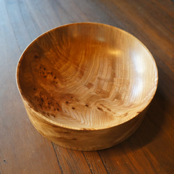 裏を見せたくなる 天然木のうつわ 【木 皿 木製 食器】＃175 ニレ 中皿