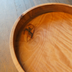 【木　皿　木製　食器　カレー皿】＃177　ツバキ 3枚目の画像