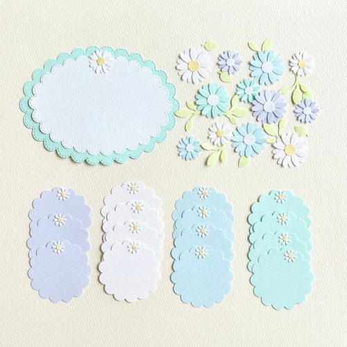 コメントカード BLAZE（手芸） 10枚入り メッセージ カード ボタニカル フラワー