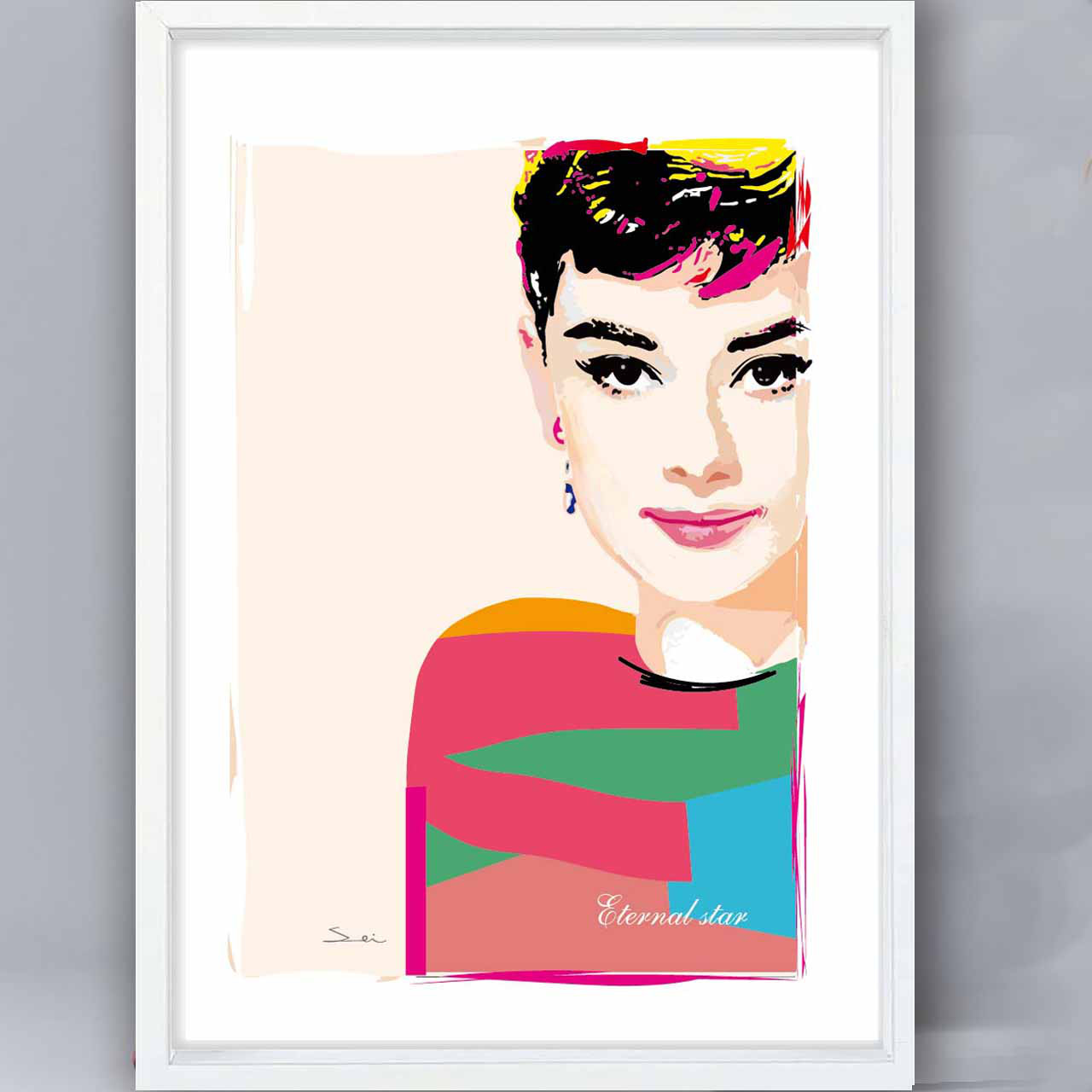 永遠のスター　イラスト　ハイクオリティポスター　A4 A3 A2 A1　アートポスター　アート/sei/検索　1886