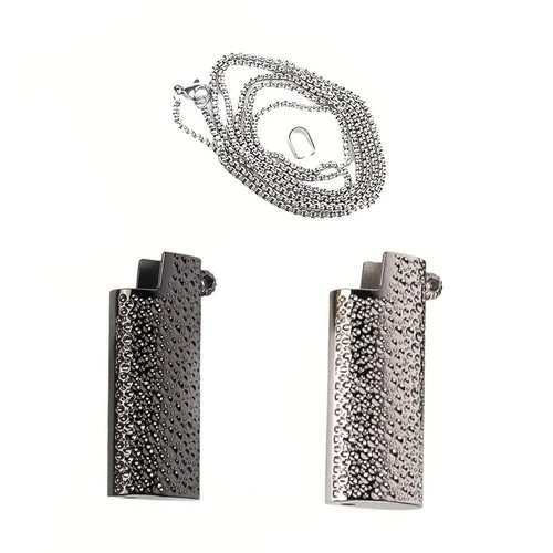 BIC J5 Bic Mini Lighter ミニライター ケース ネックレス 金属 BIC J5 Bic Mini Lighter ミニライター ケース ネックレス 金属