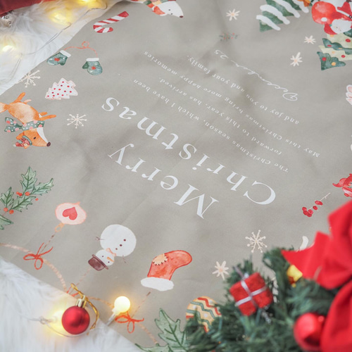 再入荷 〗cotton & linen クリスマス タペストリー 北欧 45 × 70 cm