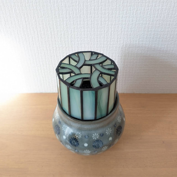 熊本県伝統工芸コラボ作品　「花灯り」LEDセンサーライト置き型 6枚目の画像