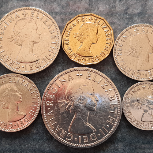 英国コイン イギリス 3ペンス 100枚セット 1937年～1952年本物古銭