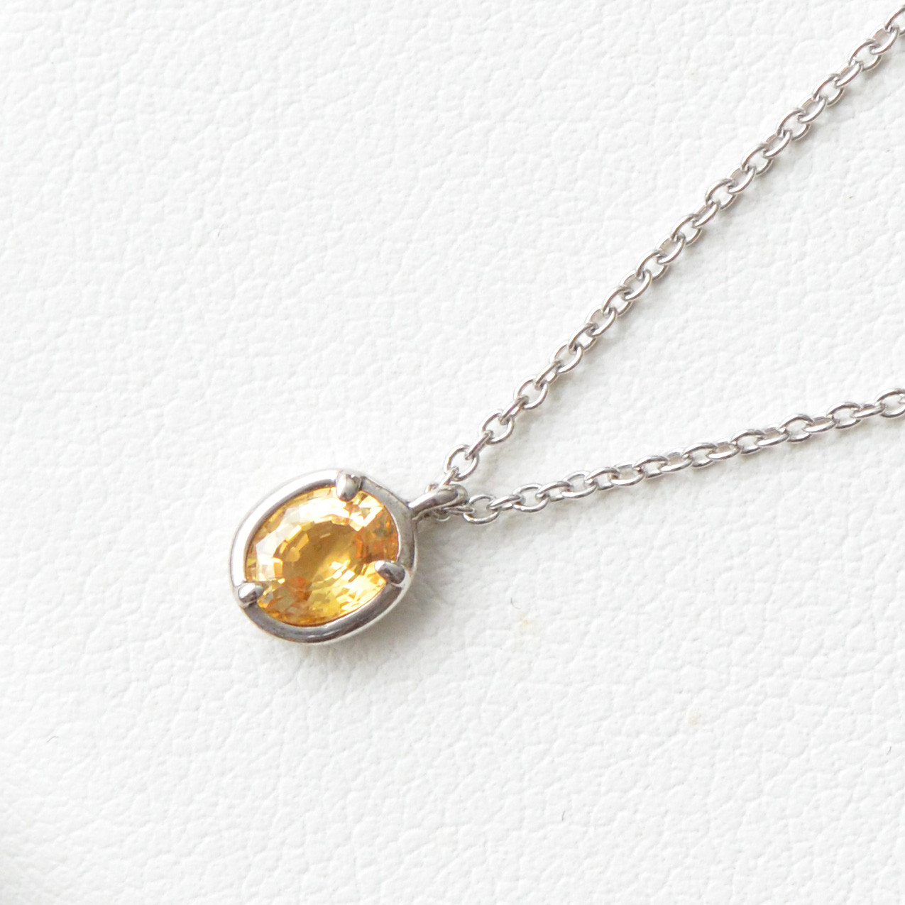 サファイアネックレス・黄｜SV｜SNN-094-3