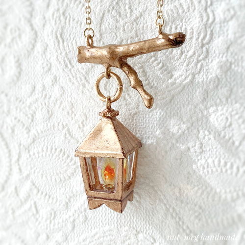 ランタンのネックレス ネックレス・ペンダント 空想雑貨店：nut-meg