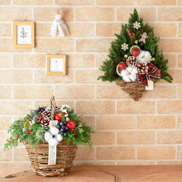 年末ギフトや自分ご褒美に♪生の贅沢クリスマスバスケット＊フレッシュからドライに変化＊Creema限定＊ 9枚目の画像