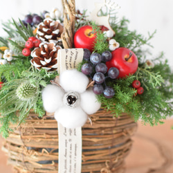 年末ギフトや自分ご褒美に♪生の贅沢クリスマスバスケット＊フレッシュからドライに変化＊Creema限定＊ 8枚目の画像