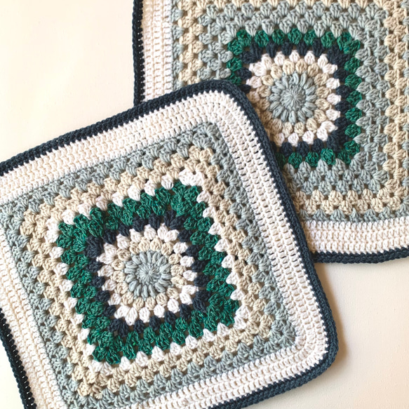 2枚セット】50cmx50cm ウール100% チェアパッド 座布団 マット