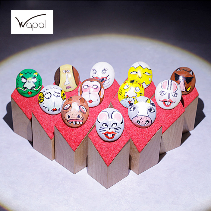 【一点物】 キモかわいい 干支の置物 12体セット Wapalオリジナル wapal-12busa