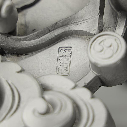 菊間瓦 【風神雷神】 うさぎの置物 卯 兎 ウサギ 守り神 いぶし銀 鬼師